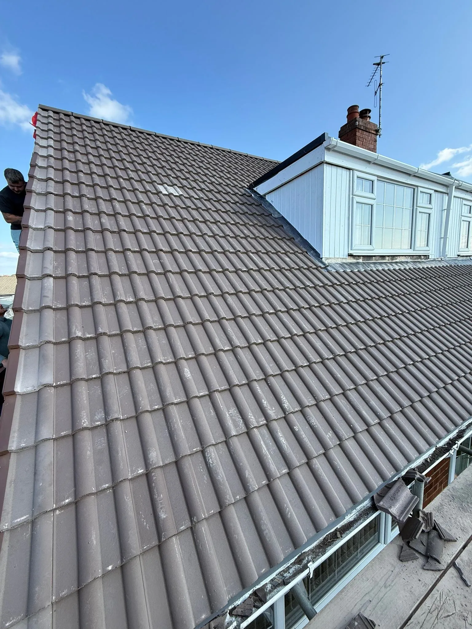 Tiled roof and dormer window